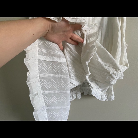 Zinc White Boho Asymmetrical Skirt - Picture 4 of 5